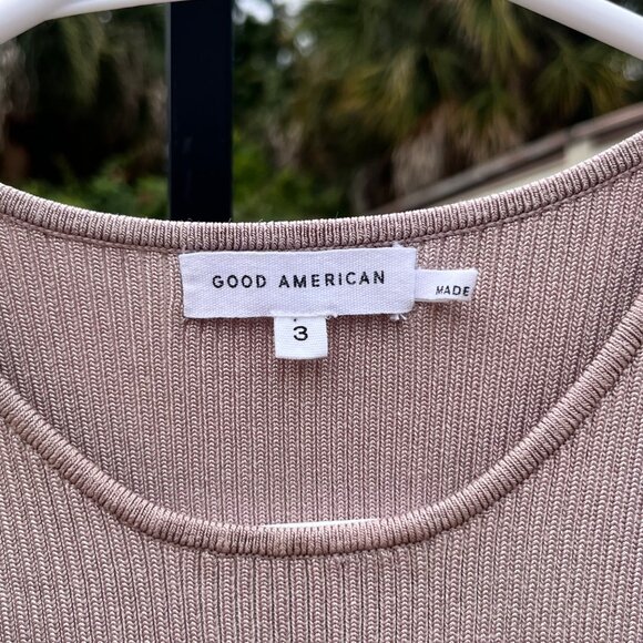 Good American Angled Rib High Neck Bodysuit Size 3 / US L - Picture 6 of 14